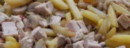 жульен с грибами и картофелем. Шаг 5