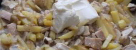 жульен с грибами и картофелем. Шаг 6