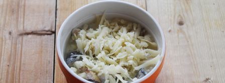 жульен с грибами и сливками грибной. Шаг 5