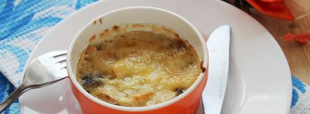 жульен с грибами и сливками грибной. Шаг 6