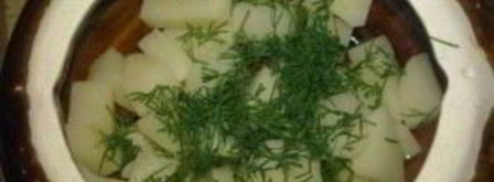 жульен в горшочках с картошкой. Шаг 5