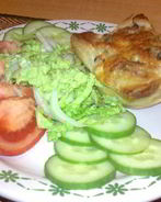 Жульен в слоеной корзиночке