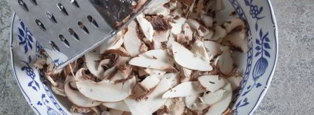 жульен в тарталетках с грибами и курицей. Шаг 7