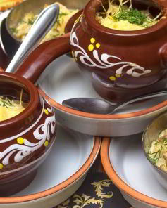 Жюльен из свежих грибов с зеленью