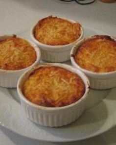 Жюльен из цветной капусты с ветчиной