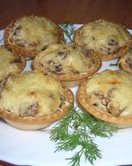 Жюльен с копченой курицей