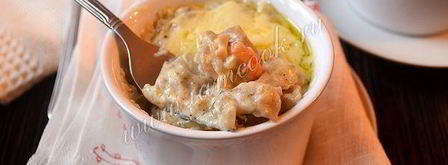 жюльен с креветками. Шаг 13