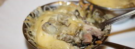 жюльен с курицей и шампиньонами. Шаг 6